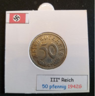 Pièce De 50 Reichspfennig De 1942G (Karlsruhe) RARE - 50 Reichspfennig