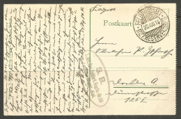 GERMANY. POSTCARD. 1915. WW1. FELDPOST. ARTILLERY MUNITIONS UNIT. 27th DIVISION POSTMARK. - Feldpost (portvrij)