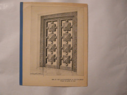 PLANCHE (16,5 X 20,5 Cm) - MM. B. DE LAUJARDIERE Et PULTROMME : Projet De Grille De Hall - Architecture