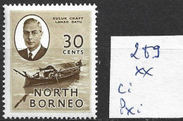 BORNEO DU NORD 289 ** Côte 4 € - Noord Borneo (...-1963)