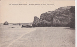 Cpa PENESTIN - Rochers Et Plage Des Trois Demoiselles - Pénestin