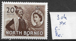 BORNEO DU NORD 304 ** Côte 0.60 € - Noord Borneo (...-1963)