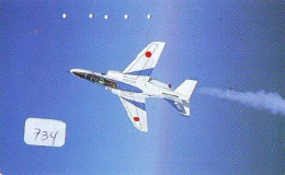 TELECARTE JAPON * MILITAIRY AVION  (734)  Flugzeuge * Airplane * Aeroplano * PHONECARD JAPAN * ARMEE * LEGER VLIEGTUIG - Esercito