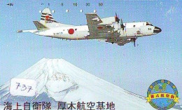 TELECARTE JAPON * MILITAIRY AVION  (737)  Flugzeuge * Airplane * Aeroplano * PHONECARD JAPAN * ARMEE * LEGER VLIEGTUIG - Leger