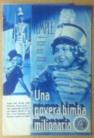 Depliant Film - Una Povera Bimba Milionaria - Shirley Temple - 1937 20th Century - Affiches & Posters