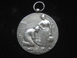 Médaille EN ARGENT -Société D'Horticulture D'ALGERIE   **** EN ACHAT IMMEDIAT **** - Gewerbliche