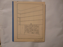 PLANCHE (16,5 X 20,5 Cm) - M. MARCEL HENNEQUET : Projet De Chambre à Livres - Architecture