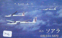 TELECARTE JAPON * MILITAIRY AVION  (746)  Flugzeuge * Airplane * Aeroplano * PHONECARD JAPAN * ARMEE * LEGER VLIEGTUIG - Armada