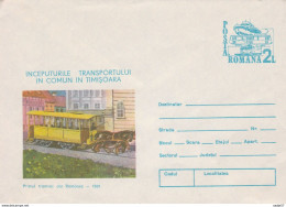 Romania Romana Roumanie 096/1984 Horse Tram 125 Years - Tramways