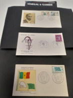 SENEGAL 3 X 1er Jour Diagne , Union Africaine  塞内加尔 3 X 第一天 迪亚涅，非洲联盟  3 X 1st Day Covers - Mezclas (max 999 Sellos)