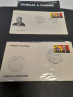 SENEGAL 2 X 1er Jour Gaston Berger 塞内加尔 2 X 第一天 Gaston Berger   2 X 1st Day Covers - Mezclas (max 999 Sellos)