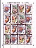 Burundi 2004 OCBn° 1115-1118 Yvertn° 1078-1081 *** MNH Cote 55 €   WWF Sitatunga Feuillet Complète - Nuevos