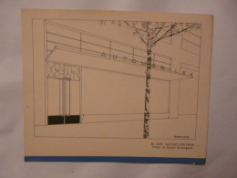 PLANCHE (16,5 X 20,5 Cm) - M. ROB. MALLET STEVENS : Projet De Façade De Magasin - Automobiles - Architecture