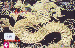 Télécarte Japon * DRAGON L'ESTRAGON DRACHE DRAGÓN DRAGO (684) Zodiaque - Zodiac Horoscope * Phonecard Japan - Sternzeichen