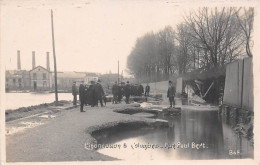 Colombes        92         Inondation 1910. Rue Paul Bert     Aspect Carte Photo       (voir Scan) - Colombes