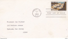 USA Sc# 1374 (Artmaster) FDC Single (a) (Page, AZ) 1969 8.1 John Wesley Powell - 1961-1970