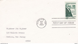 USA Sc# 1380 (Fleetwood) FDC Single (b) (Hanover, NH) 1969 9.22 Dartmouth College Case - 1961-1970