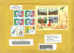 SLOVENIA -  2013, REGISTERED STAMPS COVER TO DUBAI.. - 2011-20: Poststempel