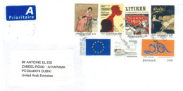 DENMARK -  2021, STAMPS COVER TO DUBAI.. - Lettres & Documents