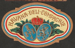 Havana-Deli-Compagnie, Ovales ETIKETT, Cigar Label, Nail, - Labels