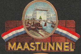 Maastunnel, Werft, Ovales ETIKETT, Cigar Label, Nail - Etiquetas