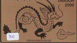 Télécarte Japon * DRAGON L'ESTRAGON DRACHE DRAGÓN DRAGO (710) Zodiaque - Zodiac Horoscope * Phonecard Japan - Zodiaque