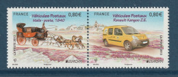 FRANCE 2013 EUROPA / Postal Vehicles: Pair Of Stamps UM/MNH - Neufs