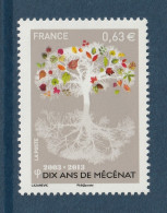 FRANCE 2013 10th Anniversary Of Mécénat: Single Stamp UM/MNH - Neufs