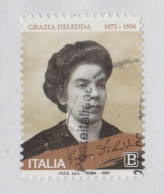 2021 - ITALIA / ITALY - 150mo DELLA NASCITA DI GRAZIA DELEDDA / 150th ANN. OF BIRTH OF GRAZIA DELEDDA. USATO - 2021-...: Oblitérés