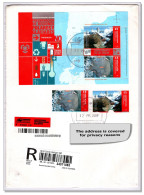 Argentina 2009 (G16) Mount Fitzroy Mountains Berge Montagnes Reg Cover To Switzerland From Year 2009 Glacier Antarctica - Storia Postale