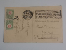 Postkarte, Oblitéré Avec Timbres Taxe Luxembourg - Ganzsachen
