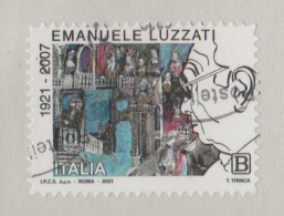 2021 - ITALIA / ITALY - CENTENARIO DELLA NASCITA DI EMANUELE LUZZATI / 100th ANN. OF THE BIRTH OF EMANUELE LUZZATI.USATO - 2021-...: Gebraucht