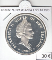 CR2022 MONEDA NUEVA ZELANDA 1 DOLAR 1981 PLATA - Nueva Zelanda