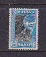 MALAYSIA  MALACCA    1960    50c  Black  And  Blue    MH - Malacca