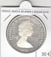 CR2023 MONEDA NUEVA ZELANDA 1 DOLAR 1978 PLATA - Nueva Zelanda