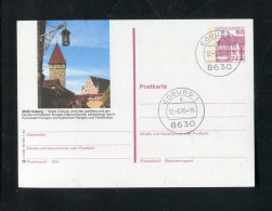 "BUNDESREPUBLIK DEUTSCHLAND" Bildpostkarte Mit Bildgleichem Stempel Ex "COBURG" (3483) - Illustrated Postcards - Used