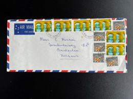 AUSTRALIA 1977 AIR MAIL LETTER GEELONG TO AMSTERDAM NETHERLANDS 22-09-1977 - Cartas & Documentos