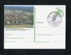 "BUNDESREPUBLIK DEUTSCHLAND" Bildpostkarte Mit Bildgleichem Stempel Ex "VILLINGEN-SCHWENNINGEN" (3484) - Illustrated Postcards - Used