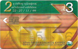 Cyprus - Cyta (Chip) - 2nd Telecard Exhibition '99, Gem5 Red, 11.1999, 20.000ex, Used - Cyprus