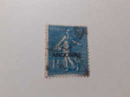 TIMBRE ANDORRE FRANÇAIS  N 18   COTE  41,00  EUROS   OBLITERE - Used Stamps