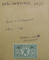 NEW HEBRIDES  STAMPS KBrit/French 1d/10c  Very Light Mount  ~~L@@K~~ - Ungebraucht