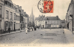 CPA 59 HAZEBROUCK LA GRANDE RUE DE L'EGLISE - Hazebrouck