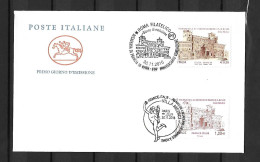 2016 Joint/Commune Italy And France, MIXED FDC WITH BOTH STAMPS: 350 Years French Academy In Rome - Joint Issues