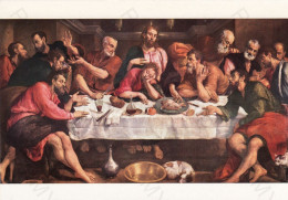 CARTOLINA  ROMA,LAZIO-(GALLERIA BORGHESE) JACOPO BASSANO:L'ULTIMA CENA-STORIA,MEMORIA,CULTURA,NON VIAGGIATA - Tentoonstellingen