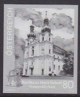 AUSTRIA(2018) Frauenkirchen In Burgenland. Black Print. Church Contains Famous Portrait Of Maria Lactans (breastfeeding - Prove & Ristampe