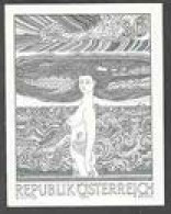 AUSTRIA(1977) Danube Maiden. Black Proof, Hutter Painting. Scott No 1071, Yvert No 1394. - Proeven & Herdruk