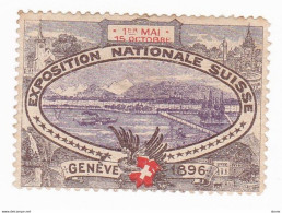 Vignette Exposition Nationale Suisse Genève 1896 - Erinnophilie