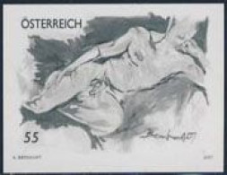 AUSTRIA(2007) Nude Man. Black Print. Art Of Astrid Bernhart. - Prove & Ristampe