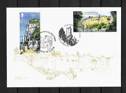 2019 Joint Luxembourg And Gibraltar. MIXED FDC LUXEMBOURG WITH BOTH STAMPS: Casemates - Joint Issues