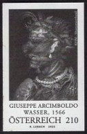 AUSTRIA(2022) "Water" By Giuseppe Arcimboldo. Black Print. - Proofs & Reprints